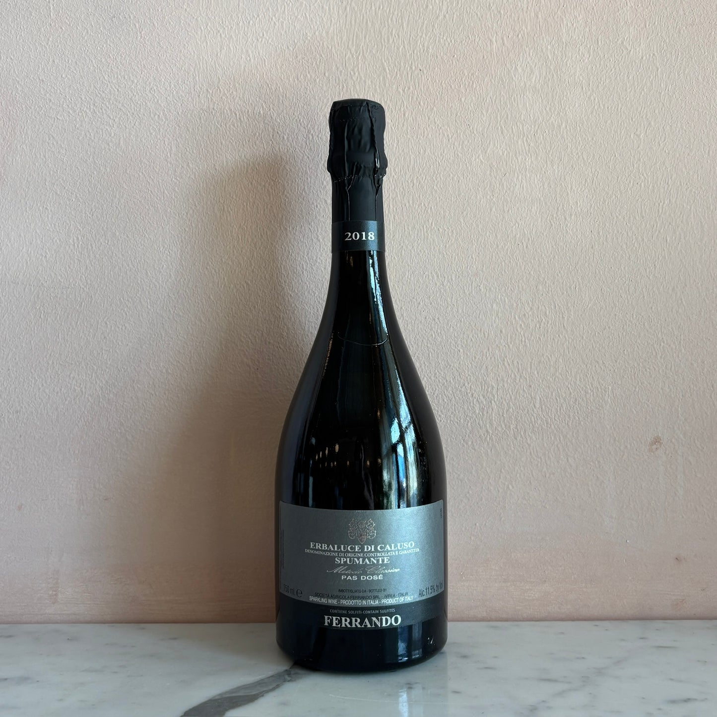 Luigi Ferrando "Erbaluce di Caluso Spumante" Metodo Classico Brut, Piedmont, Italy 2018