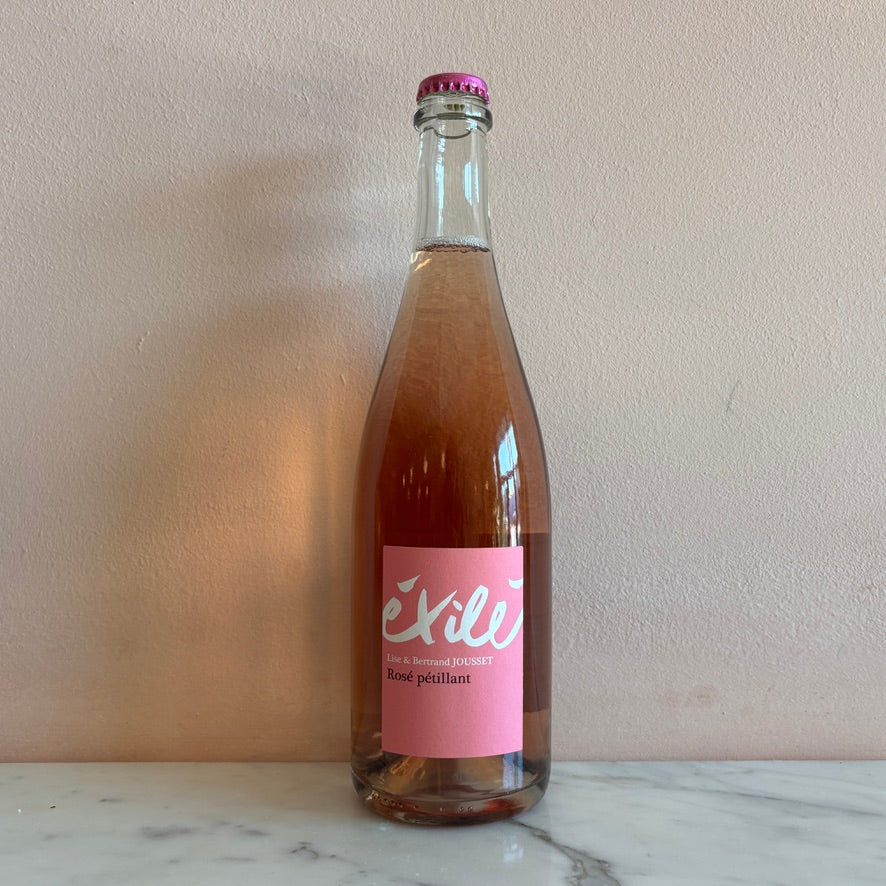 Lise et Bertrand Jousset "Exilé" Rosé Pet-Nat, Loire Valley, France 2023