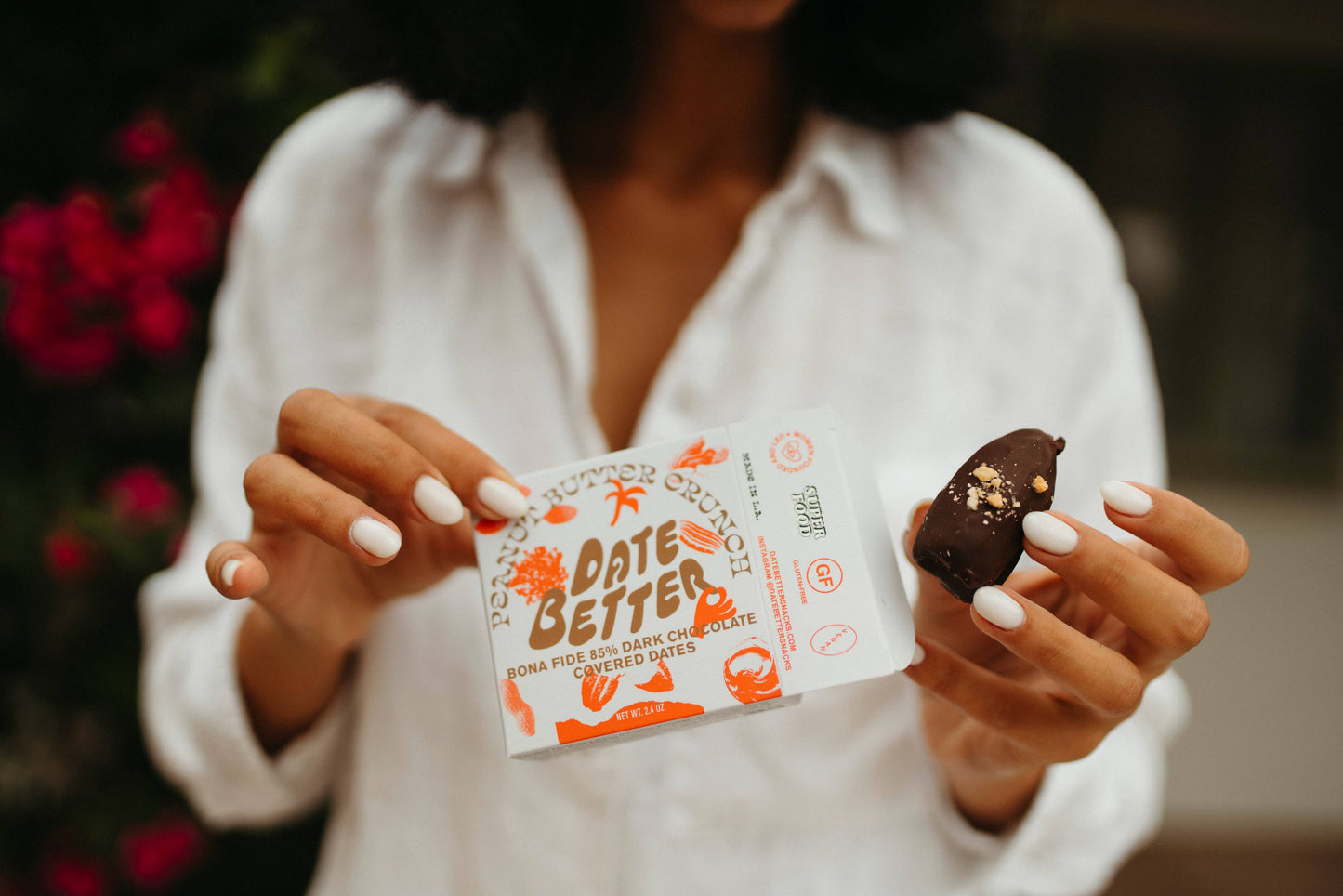 Date Better Peanut Butter Crunch Chocolate Covered Dates