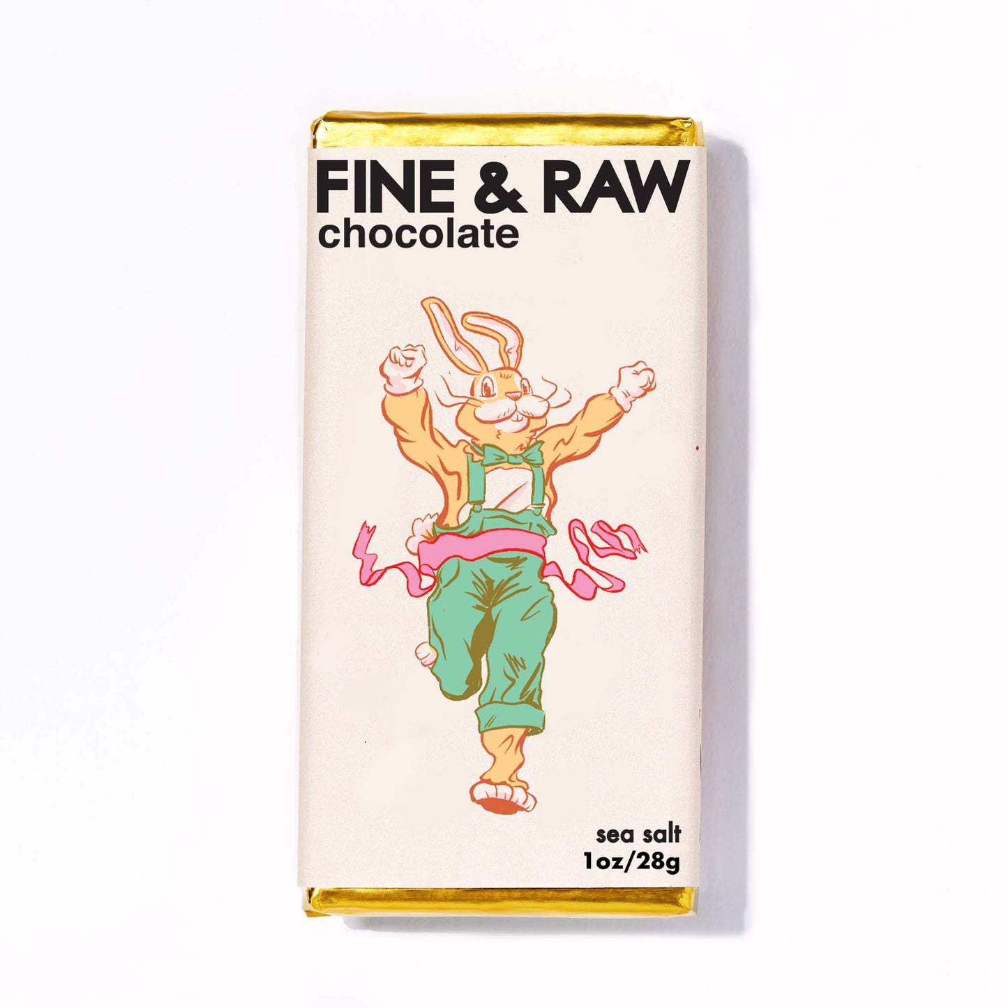 Fine & Raw Easter 2025 Sea Salt Chocolate Bar
