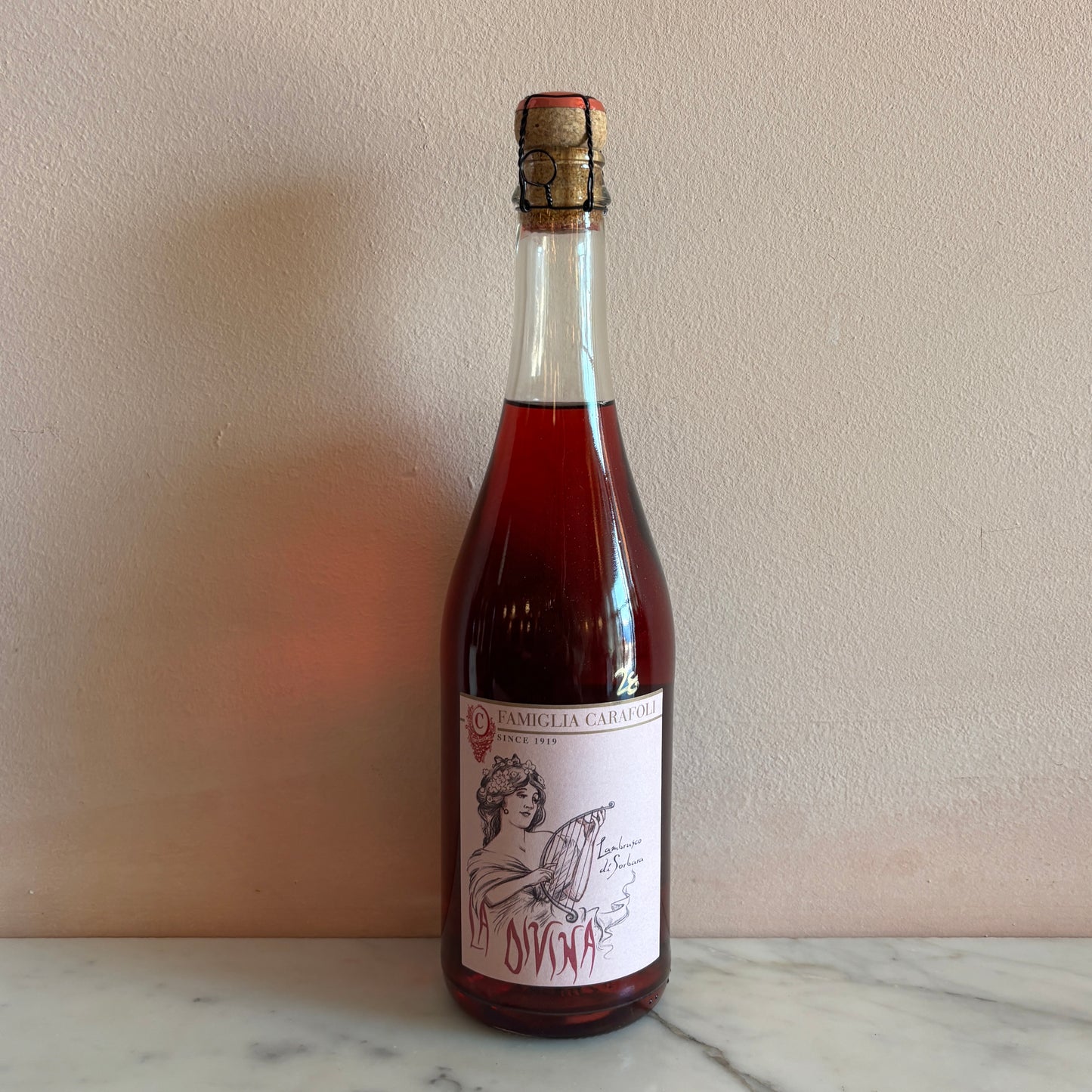 Cantina Fratelli Carafoli "La Divina" Lambrusco di Sorbara, Emilia-Romagna, Italy NV