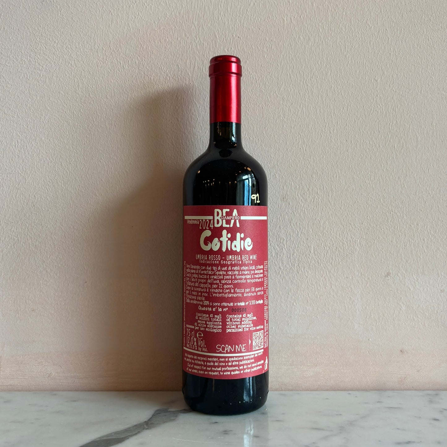 Paolo Bea "Cotidie" Umbria Rosso, Umbria, Italy 2024