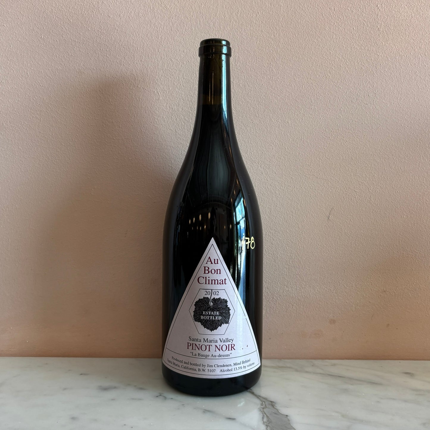 Au Bon Climat "La Bauge au Dessus" Pinot Noir MAGNUM, Santa Maria Valley, California 2002