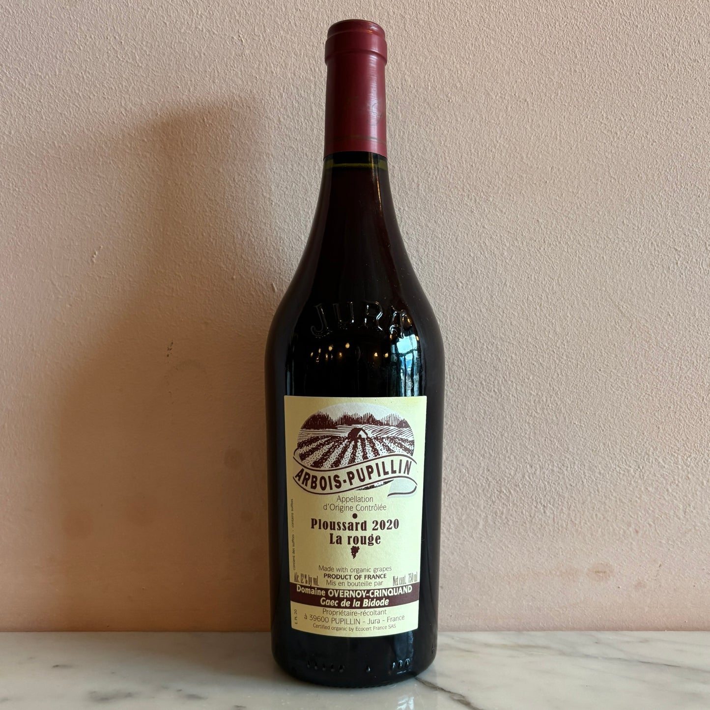 Domaine Overnoy-Crinquand "Arbois-Pupillin Rouge" Ploussard, Jura, France 2020
