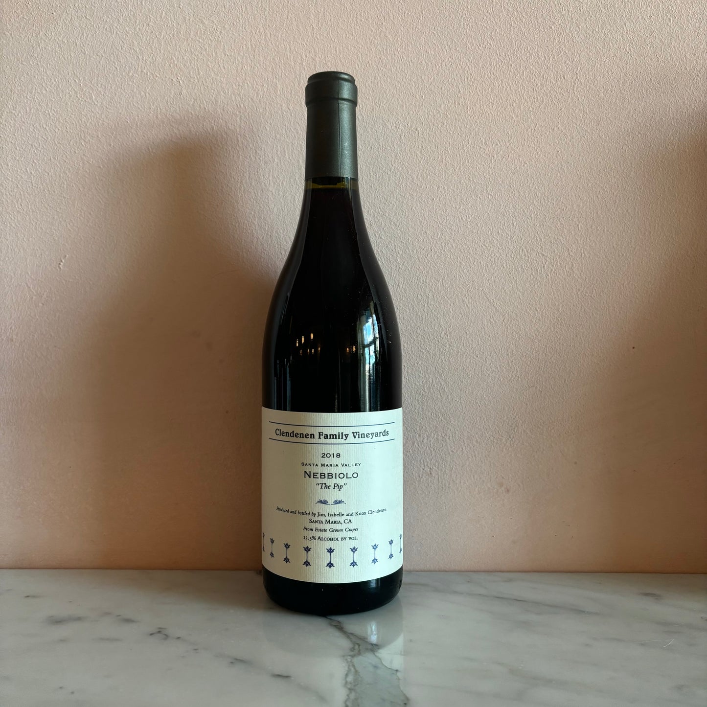 Clendenen Family Vineyards "The Pip" Nebbiolo, Santa Maria, California 2018