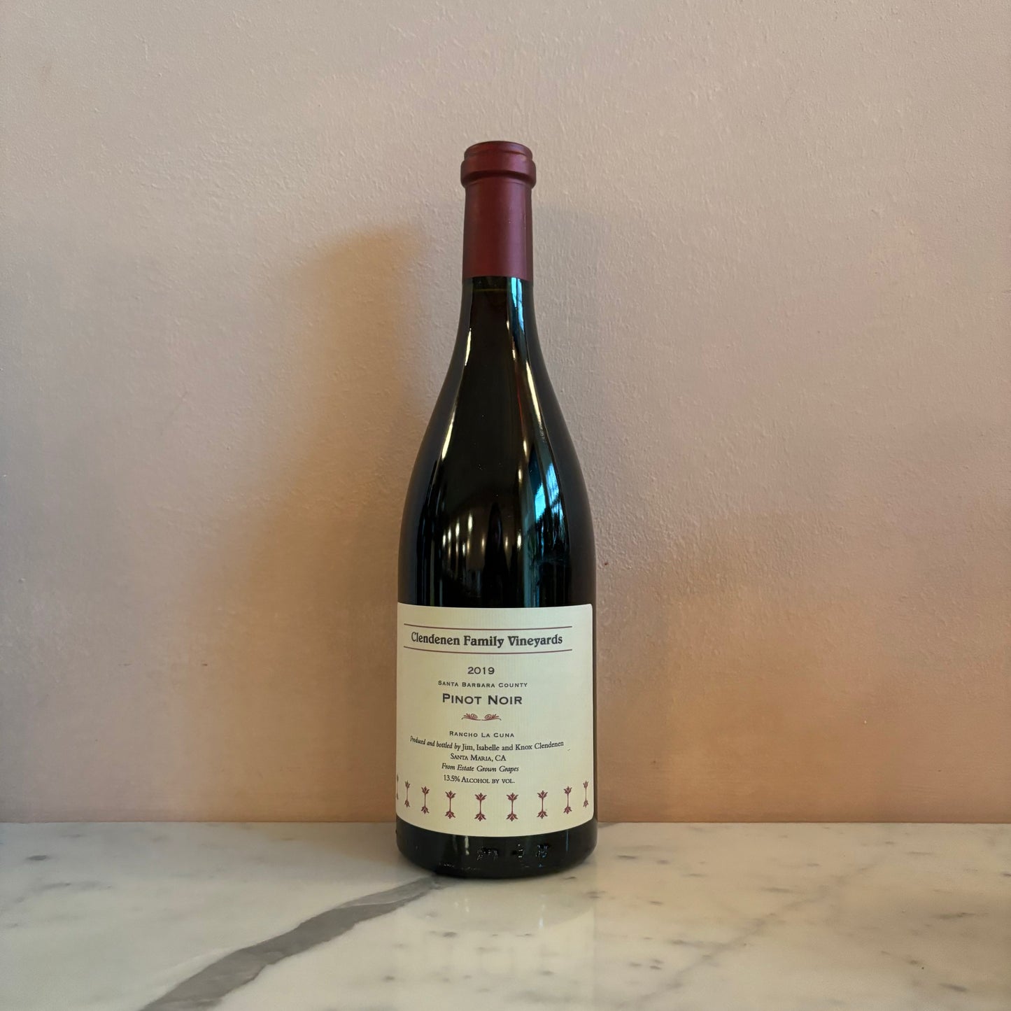 Clendenen Family Vineyards "Rancho La Cuna" Pinot Noir, Santa Maria, California 2019