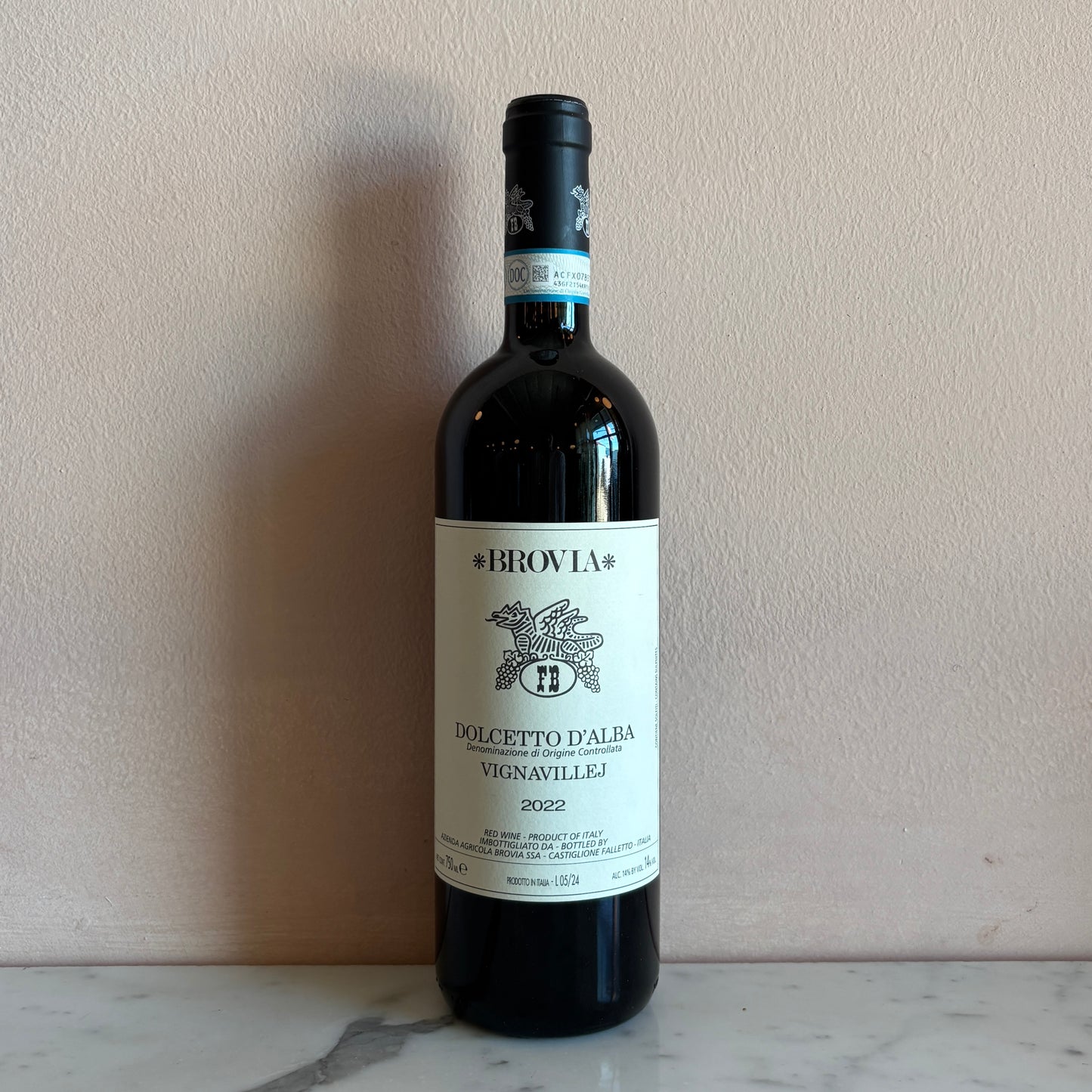 Brovia "Vignavillej" Dolcetto d'Alba, Piedmont, Italy 2022