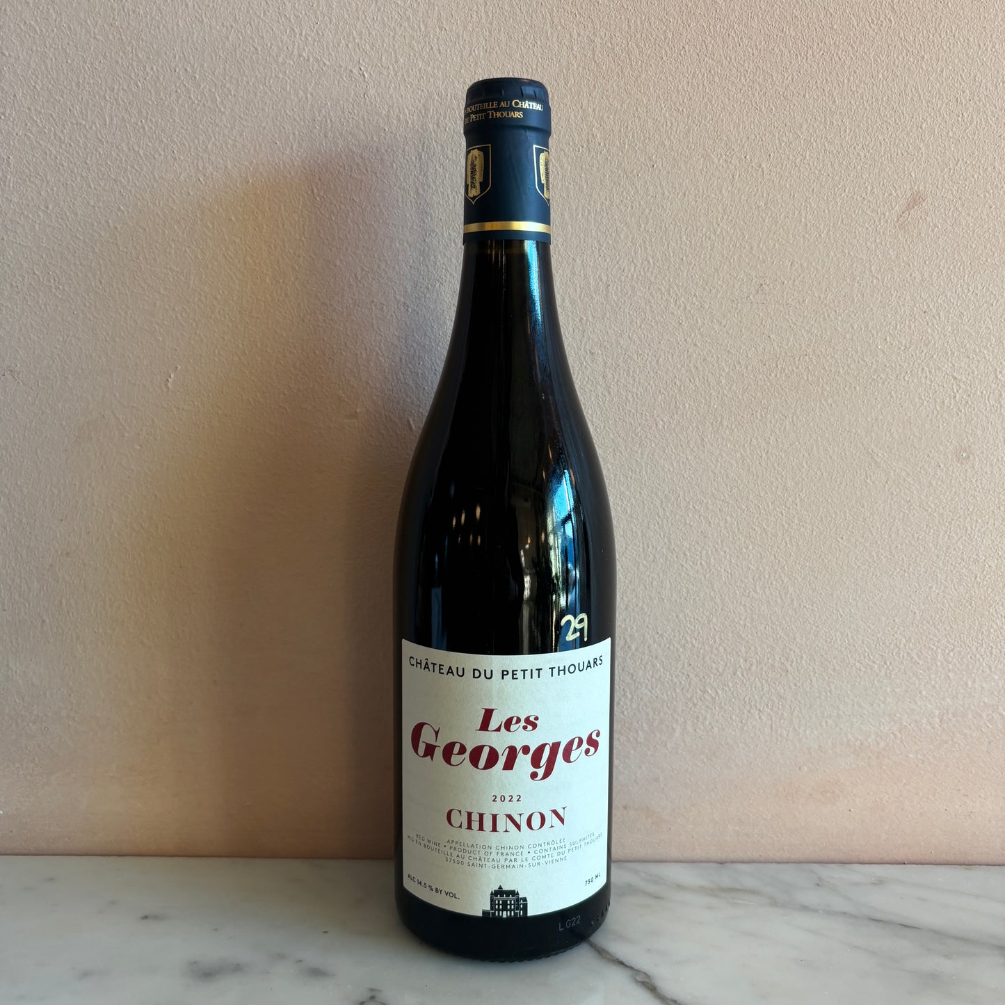 Chateau de Petit Thouars "Les Georges" Chinon Rouge, Loire Valley, France 2022