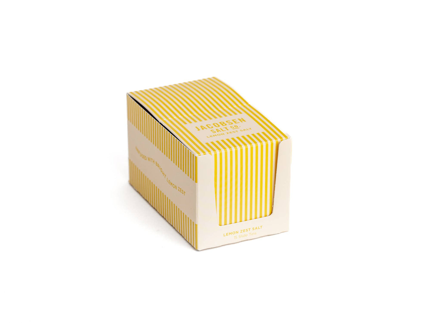 Jacobsen Salt Co. Infused Lemon Zest Sea Salt Slide Tin 0.4 oz
