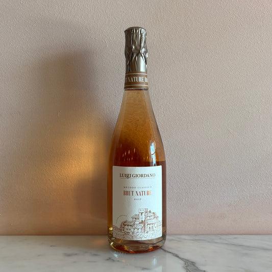 Luigi Giordano "Brut Nature" Metodo Classico Rosé, Piedmont, Italy 2022