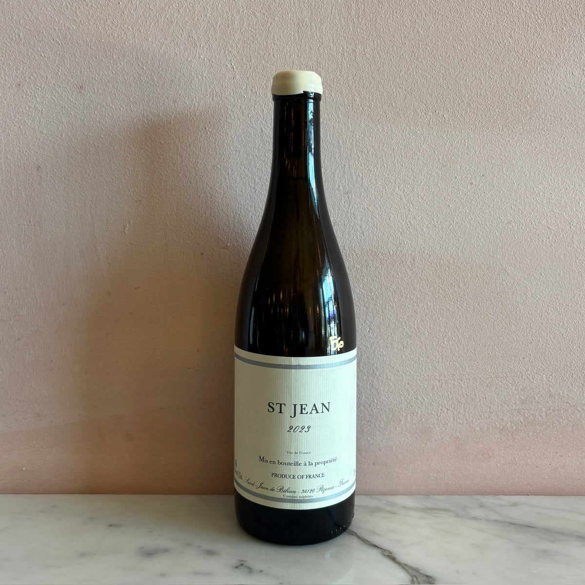Prieuré Saint-Jean de Bébian "Saint Jean" Vin de France Blanc, Languedoc-Roussillon, France 2023