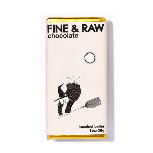 Fine & Raw Hazelnut Witch Chocolate Bar Halloween 2025