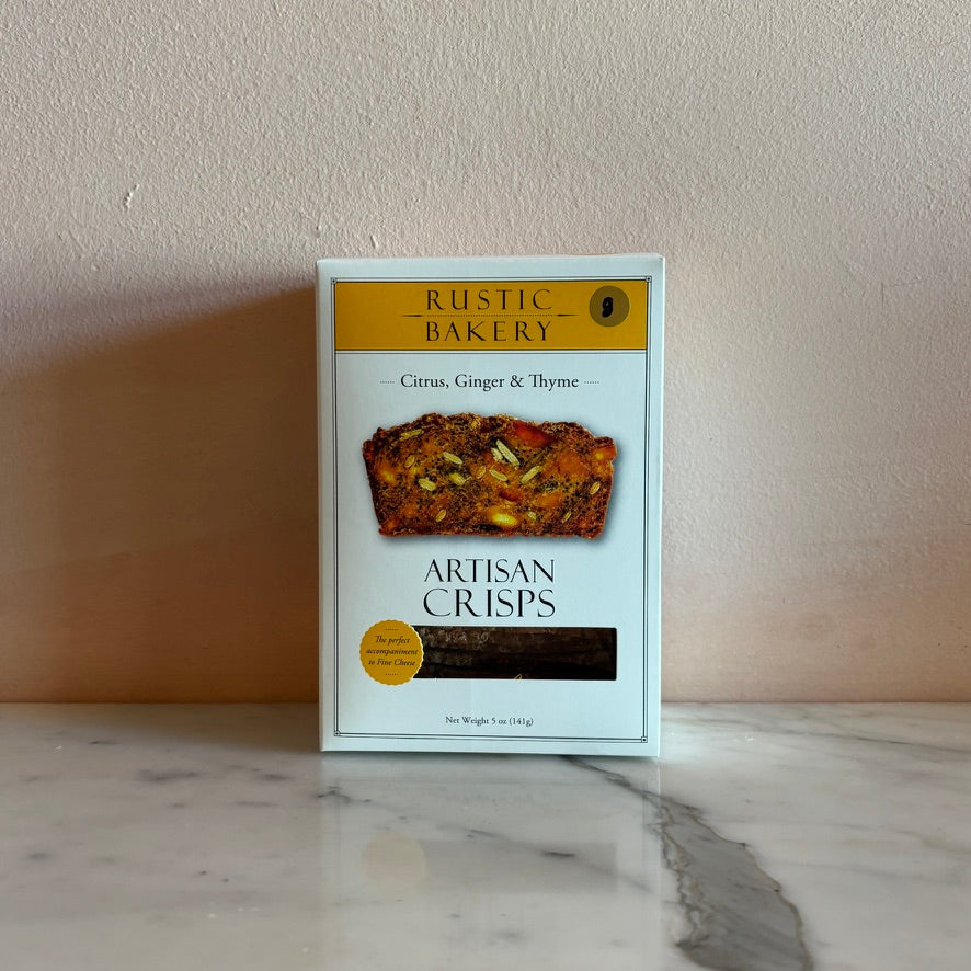 Rustic Bakery Citrus, Ginger, & Thyme Artisan Crisps