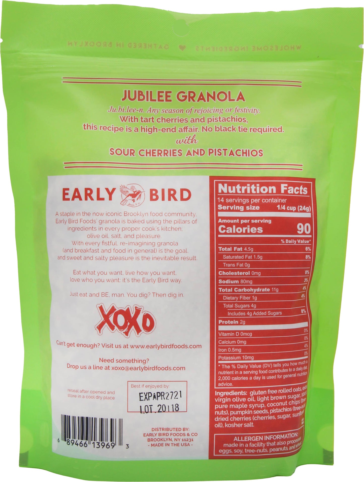 Early Bird Foods & Co. Jubilee Granola