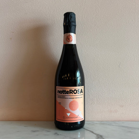 Cantina di Carpi "NotteRosa" Modena Brut, Emilia-Romagna, Italy NV