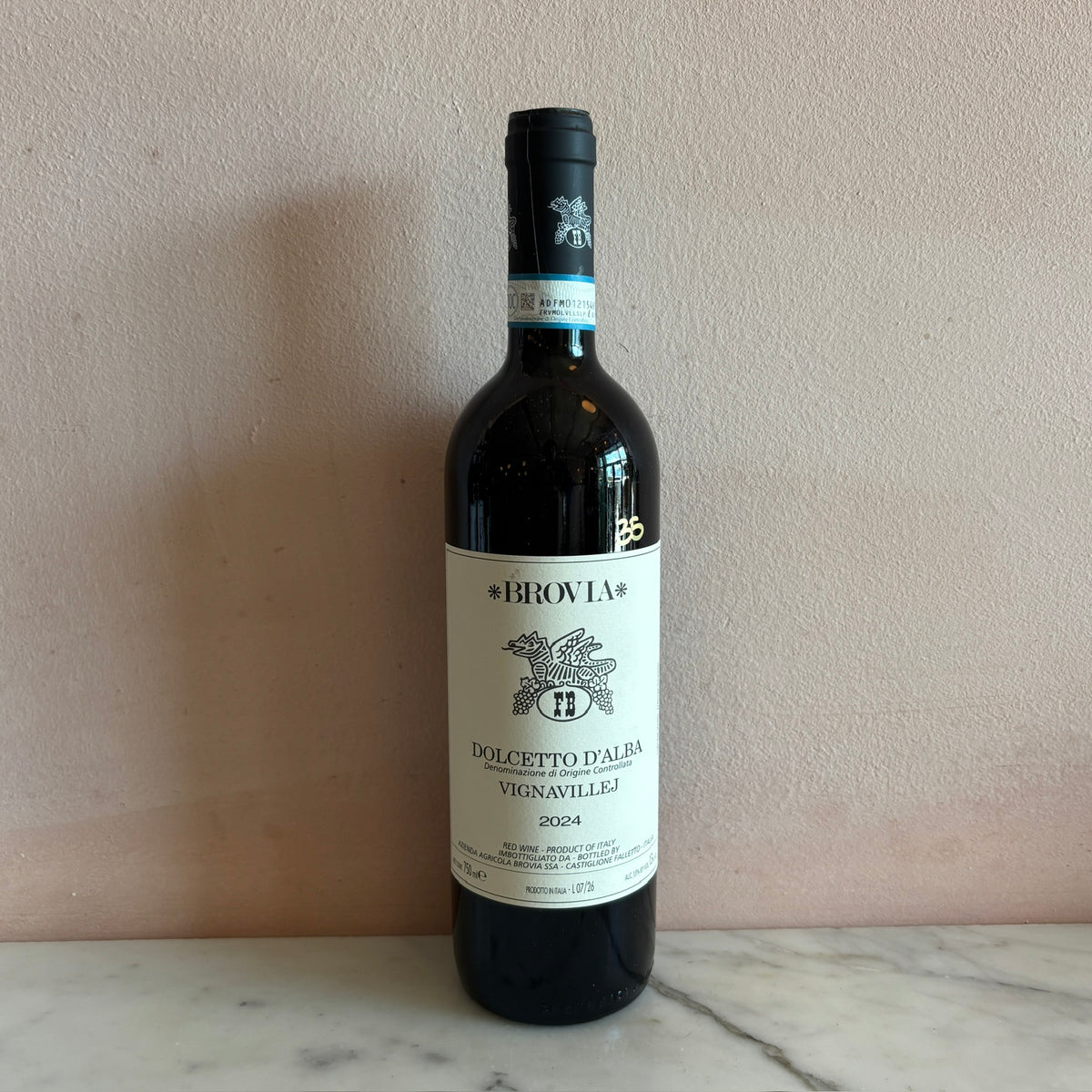 Brovia "Vignavillej" Dolcetto d'Alba, Piedmont, Italy 2024
