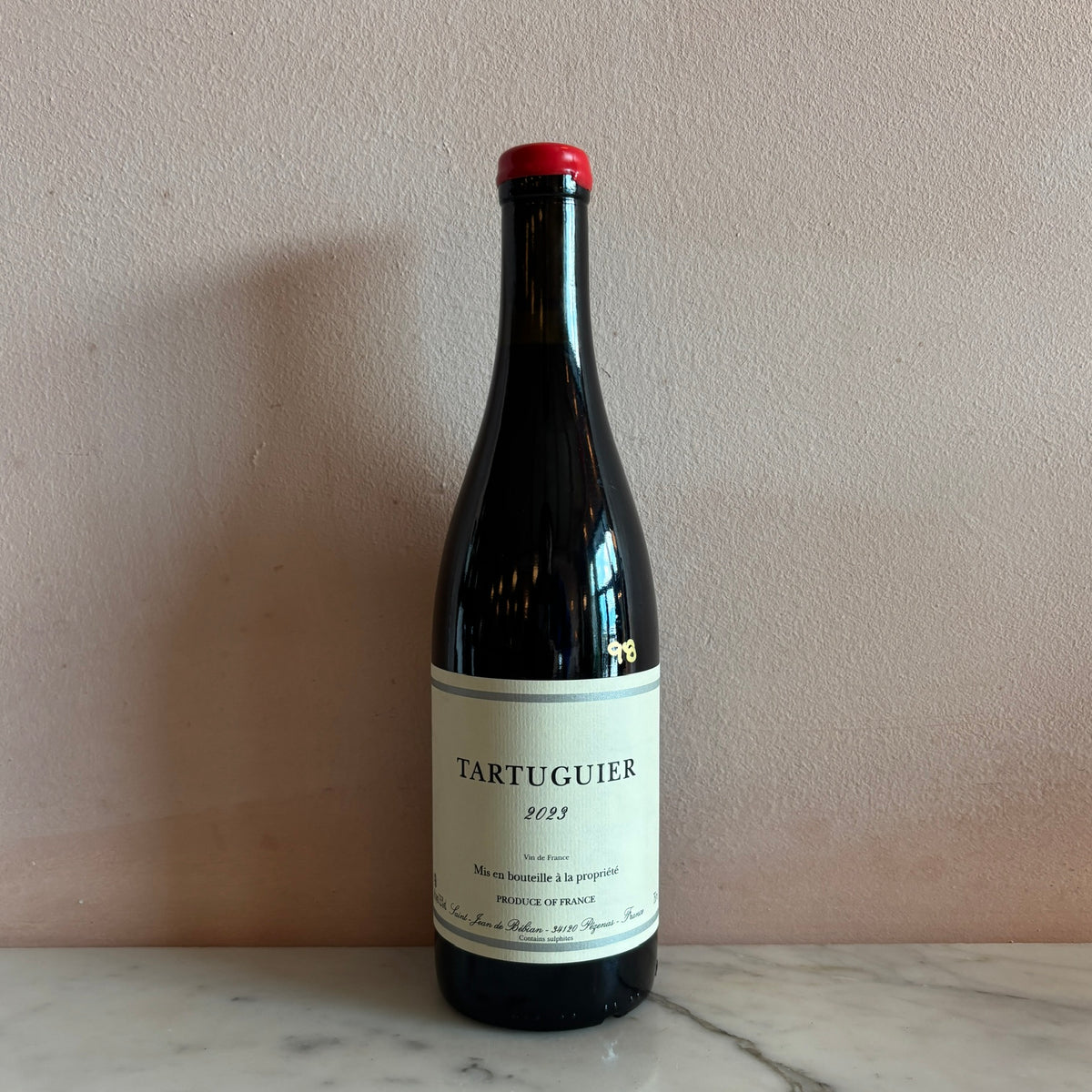 Prieuré Saint-Jean de Bébian "Tartuguier" Vin de France Rouge, Languedoc-Roussillon, France 2023