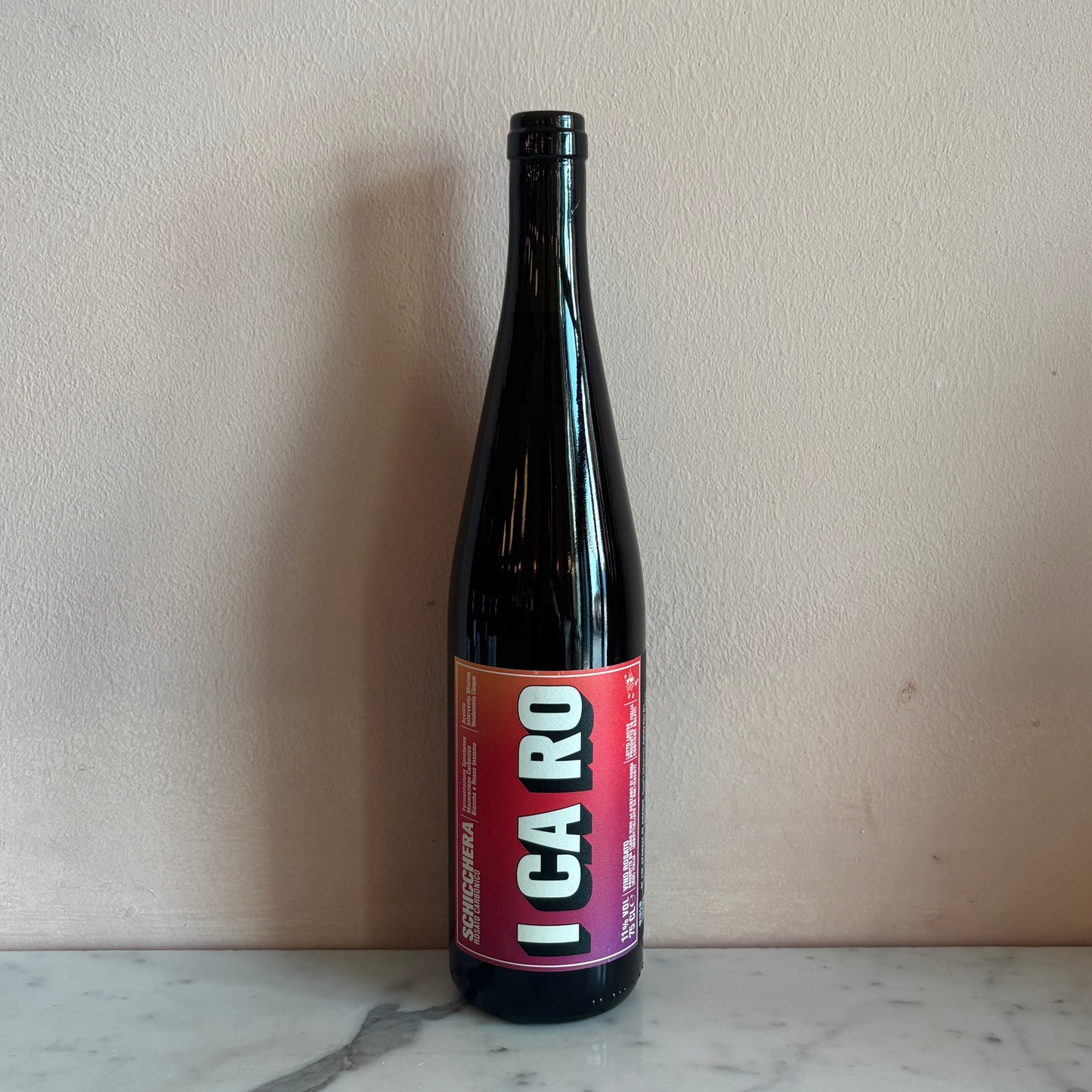 I CA RO "Schicchera" Rosato Carbonico, Lazio, Italy 2024