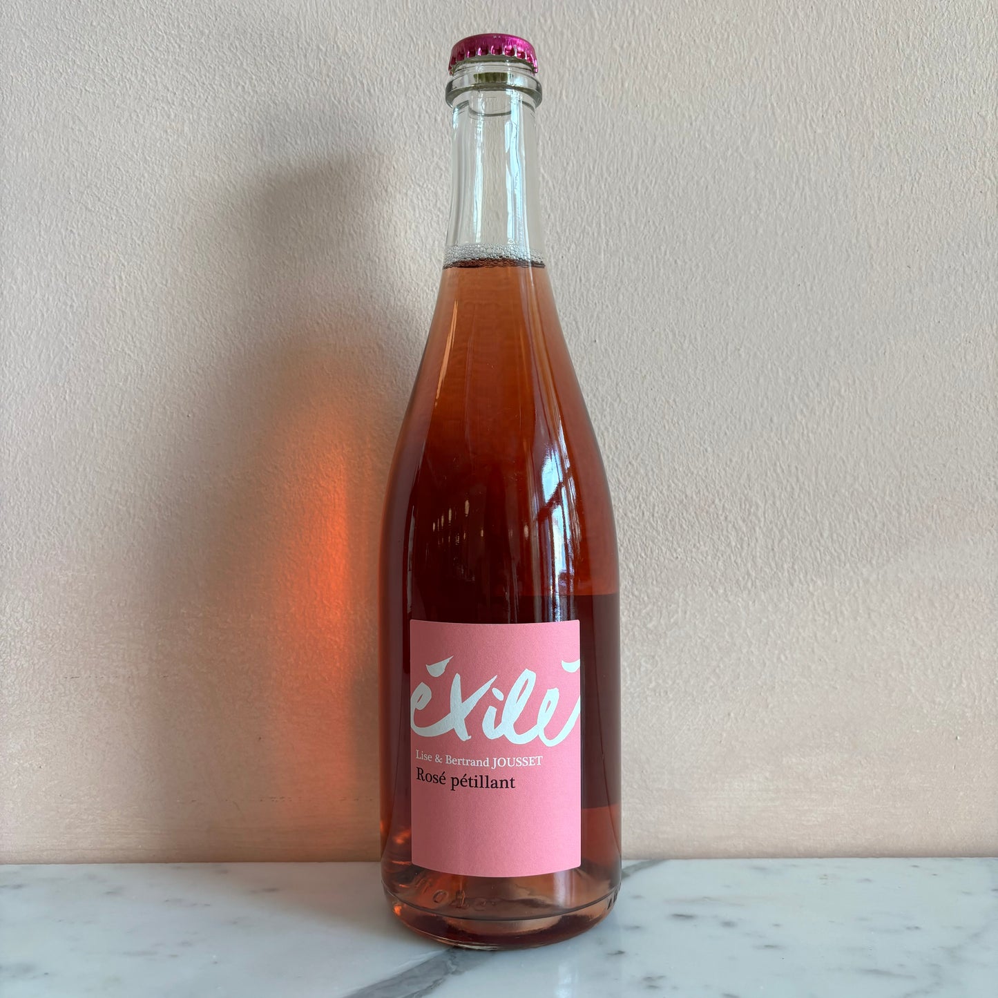 Lise et Bertrand Jousset "Exilé" Rosé Pet-Nat, Montlouis-sur-Loire, France 2022