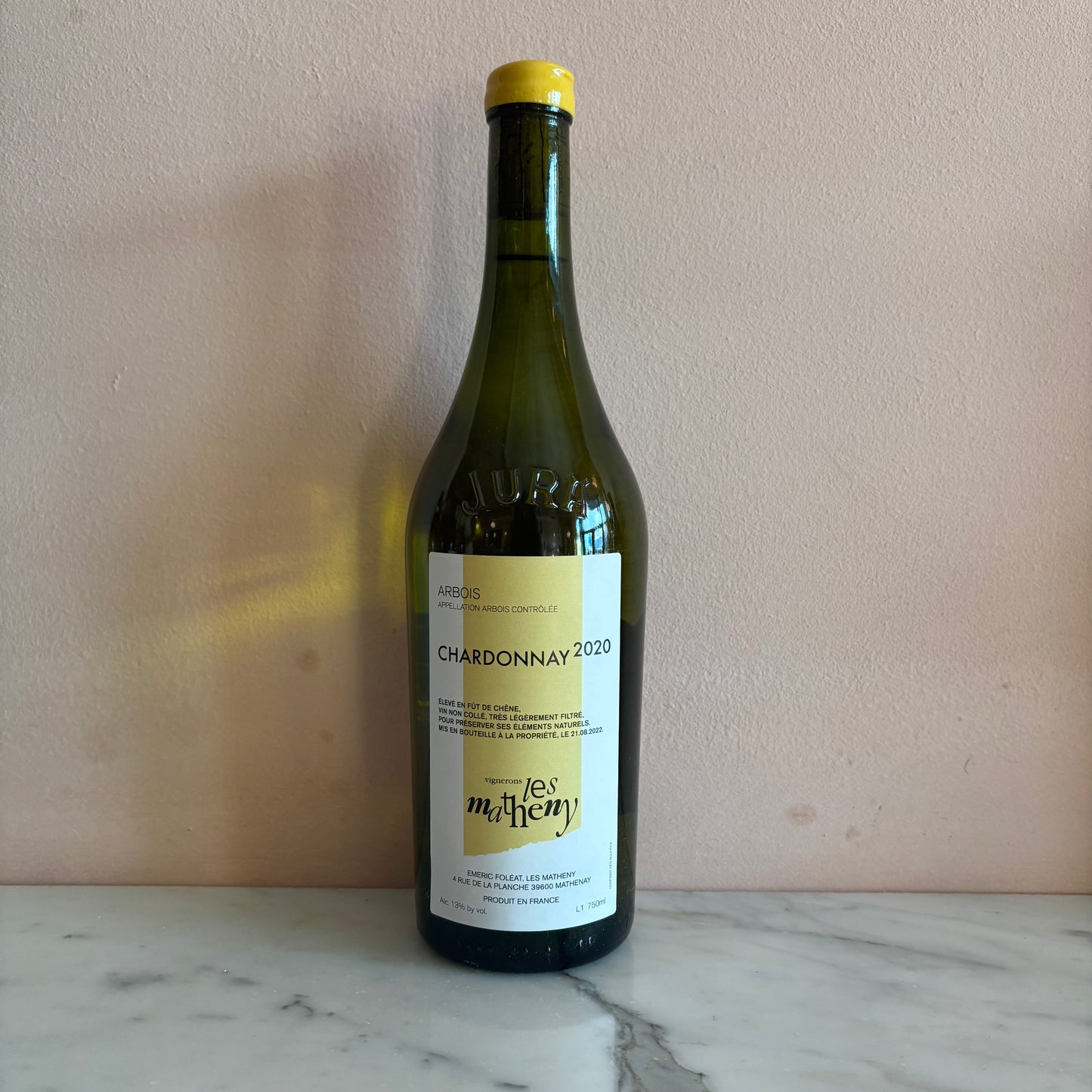 Vignerons Les Matheny "Chardonnay" Arbois Blanc, Jura, France 2020