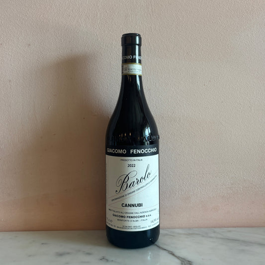 Giacomo Fenocchio "Barolo Cannubi" Piedmont, Italy 2022