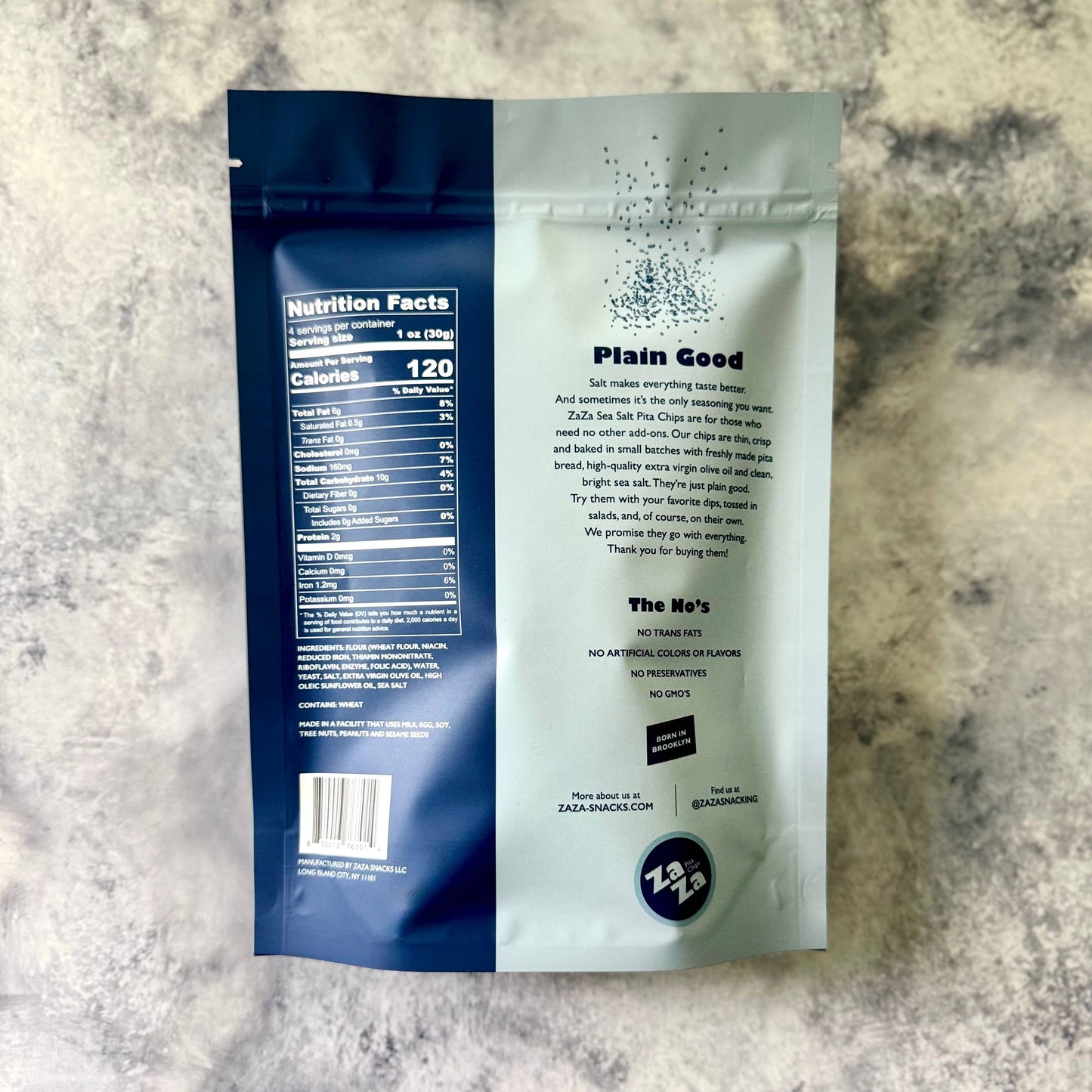 ZaZa Sea Salt Pita Chips
