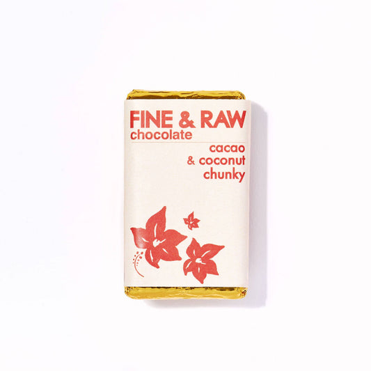 FINE & RAW Cacao and Coconut Chunky Chocolate